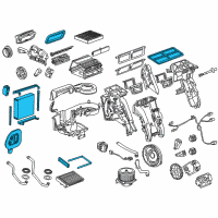 OEM 2013 Chevrolet Cruze Evaporator Core Diagram - 13363450