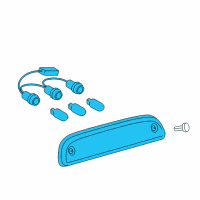 OEM 2005 Toyota Tacoma High Mount Lamp Diagram - 81570-04030