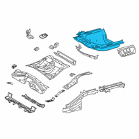 OEM 2021 Toyota Avalon Rear Floor Pan Diagram - 58301-06905