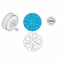 OEM Nissan Kicks Aluminum Wheel Diagram - 40300-5RL3E