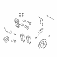 OEM 2005 Dodge Ram 1500 Spring-Brake Pad RETRACTION Diagram - 5143403AA