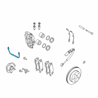 OEM 2005 Dodge Ram 1500 Tube-Brake CALIPER Diagram - 5143405AA