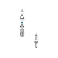 OEM 2011 Jeep Compass Bushing-Shock Absorber Diagram - 5105879AA