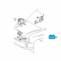 OEM Lexus LS430 Relay, Skid Control Diagram - 88263-30150