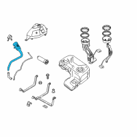 OEM 2006 BMW X5 Plastic Filler Pipe Diagram - 16-11-7-175-057