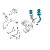 OEM 2003 BMW X5 Left Fuel Level Sensor Diagram - 16-11-6-762-044