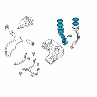 OEM 2002 BMW X5 Fuel Pump, Right Diagram - 16-11-6-755-043