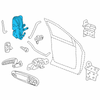 OEM Dodge Ram 1500 Front Door Latch Diagram - 55372851AB