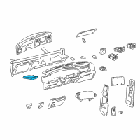 OEM 2000 Ford F-350 Super Duty Cup Holder Diagram - YC3Z-2513560-CAD