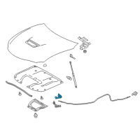 OEM 2015 Lexus RC F Hood Lock Assembly Diagram - 53510-24121
