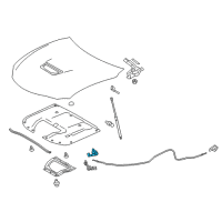 OEM 2020 Lexus RC F Hood Lock Assembly Diagram - 53510-24121