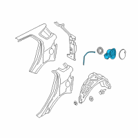 OEM Ford Fuel Pocket Diagram - GN1Z-7427936-F