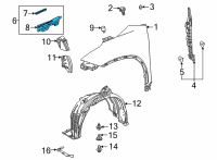 OEM 2020 Toyota Highlander Shield Diagram - 53807-0E090