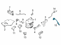 OEM 2021 Nissan Frontier Heated Oxygen Sensor Diagram - 226A0-9BT0C