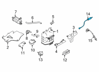 OEM 2022 Nissan Frontier Air Fuel Ratio Sensor Diagram - 22693-9BT0B