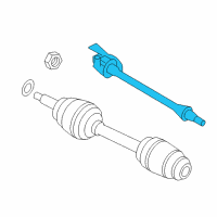 OEM Hyundai Santa Fe Bearing Bracket & Shaft Assembly Diagram - 49560-2B150