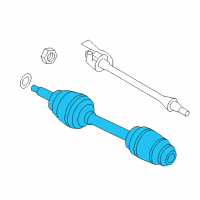 OEM 2007 Hyundai Santa Fe Shaft Assembly-Drive, RH Diagram - 49500-2B510