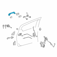 OEM Scion Handle, Outside Diagram - 69211-06090-A0