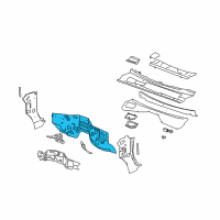 OEM 2002 GMC Sierra 1500 HD Dash Panel Diagram - 25853978