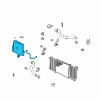 OEM Pontiac Grand Prix Reservoir Asm-Coolant Recovery Diagram - 25924048