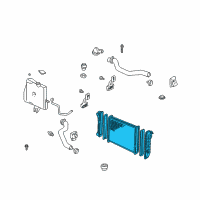 OEM 2005 Chevrolet Impala Radiator Diagram - 15140506