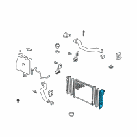 OEM 2001 Chevrolet Monte Carlo Tank Kit, Radiator Outlet Diagram - 89018547