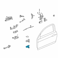 OEM 2002 Acura RSX Hinge, Right Front Door (Lower) Diagram - 67420-S6M-003ZZ