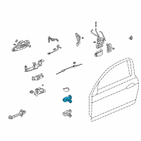 OEM Honda CR-Z Hinge, Right Front Door (Upper) Diagram - 67410-S6M-003ZZ