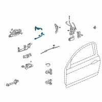 OEM Acura RSX Cylinder, Driver Side Door Diagram - 72185-S6M-A01