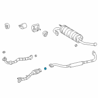 OEM 2002 Toyota Sequoia Center Pipe Gasket Diagram - 90080-43034