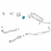 OEM Toyota RAV4 Muffler & Pipe Hanger Diagram - 17565-74420