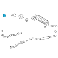 OEM Toyota RAV4 Converter Hanger Diagram - 17561-74110