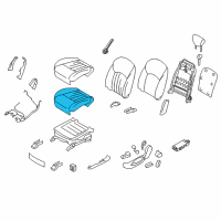 OEM 2011 Infiniti EX35 Pad-Front Seat Cushion Diagram - 87361-1BC2A