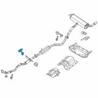 OEM 2016 Jeep Cherokee Bracket-Exhaust Diagram - 5147278AC