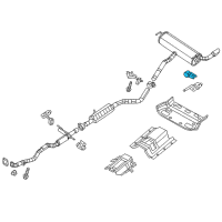 OEM 2020 Jeep Cherokee Hanger-Exhaust Diagram - 68141918AB