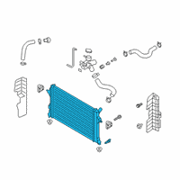 OEM 2020 Hyundai Veloster Radiator Assembly Diagram - 25310-J3000