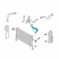 OEM 2019 Kia Forte Hose-Radiator Inlet Diagram - 25411F2050