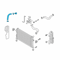 OEM 2020 Hyundai Veloster Hose Assembly-Radaator, Lower Diagram - 25415-J3000