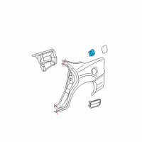 OEM 1998 Oldsmobile Intrigue Housing Asm-Fuel Tank Filler Pipe Diagram - 10435919