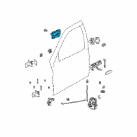 OEM Saturn LW300 Handle, Inside Diagram - 22674217