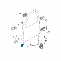 OEM 2001 Saturn L100 Link Asm, Front Side Door Check Diagram - 22676991