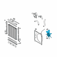 OEM 2020 Toyota Tacoma Fan Blade Diagram - 16361-0P381