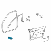 OEM 2004 Lexus LS430 Master Switch Assy, Power Window Regulator Diagram - 84040-50110