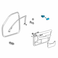 OEM 2003 Lexus LS430 Lamp Assembly, Courtesy Diagram - 81230-50050