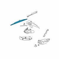 OEM Mercury Sable Blade Diagram - XF1Z-17528-AA