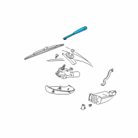 OEM 1999 Ford Taurus Wiper Arm Diagram - 3F1Z-17526-AB