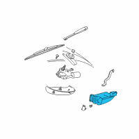 OEM 2004 Mercury Sable Washer Reservoir Diagram - 6F1Z-17618-A