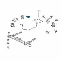 OEM 2001 Honda Odyssey Bracket, Side Engine Mounting Diagram - 50824-S0X-A00