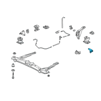 OEM Honda Odyssey Rubber, RR. Transmission Mounting Diagram - 50806-S87-A80