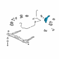 OEM 1999 Honda Accord Bracket, RR. Engine Mounting Diagram - 50827-S87-A81